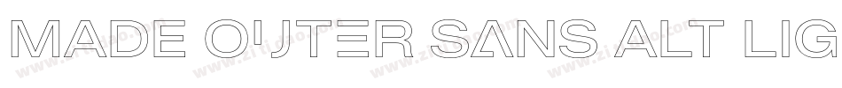 MADE Outer Sans Alt Light PERSONAL USE字体转换